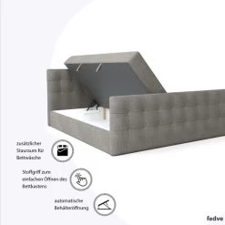 Boxspringbett Schlafzimmerbett Pumikas LUX Mit Bettkästen Bonell-Matratze Und Topper -Möbelhaus 559219206