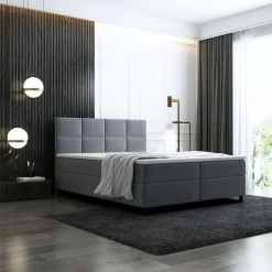 Boxspringbett Lena Doppelbett Beige, 180x200 Topper, Montage, H3 -Möbelhaus 560663253