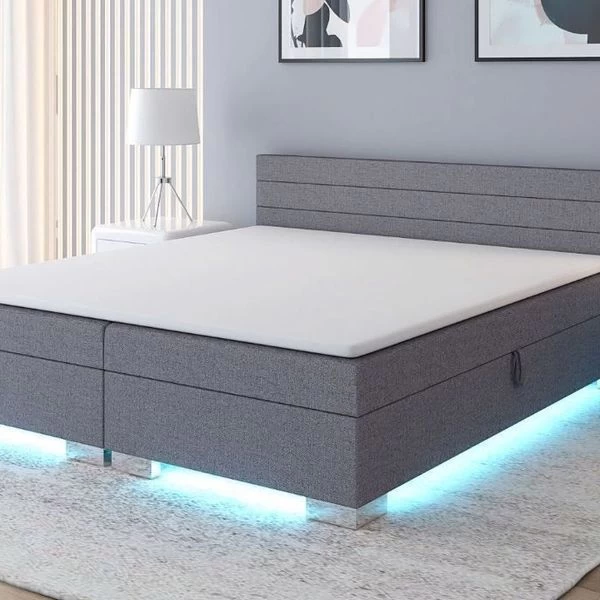 VASATI Boxspirngbett 140/160/180 Mit Led Matratze Topper Angebot 9 VASATI Boxspirngbett 140/160/180 Mit Led Matratze Topper Angebot – Bild 7