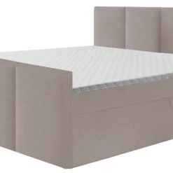 Boxspringbett STAR Mit Fußteil, Bonell-Matratze + Topper Mit 2 Bettkästen