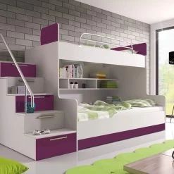 Etagenbett TOMI 2 - Doppelstockbett Hochglanz Kinderbett Hochbett ! -Möbelhaus 565206406