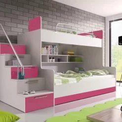 Etagenbett TOMI 2 - Doppelstockbett Hochglanz Kinderbett Hochbett ! -Möbelhaus 565206411