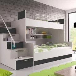 Etagenbett TOMI 2 - Doppelstockbett Hochglanz Kinderbett Hochbett ! -Möbelhaus 565206522