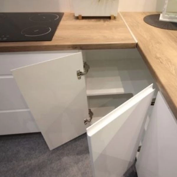 Küche Eckküche Weiss Hochglanz Lackiert - Soft Close - Individuell Stellbar 4 Küche Eckküche Weiss Hochglanz Lackiert - Soft Close - Individuell Stellbar – Bild 2