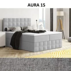 Boxspringbett MERA Premium Farbwahl , Topper Federkern 140/160/180 X 200 Cm Farbwahl -Möbelhaus 567624924