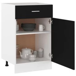 VidaXL Schubunterschrank Schwarz 50x46x81,5 Cm Holzwerkstoff 15 VidaXL Schubunterschrank Schwarz 50x46x81,5 Cm Holzwerkstoff -Möbelhaus 567670434