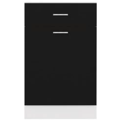 VidaXL Schubunterschrank Schwarz 50x46x81,5 Cm Holzwerkstoff 18 VidaXL Schubunterschrank Schwarz 50x46x81,5 Cm Holzwerkstoff -Möbelhaus 567670437