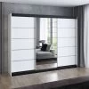 Schwebetürenschrank, 3-türig Schrank 200 Cm Mit 4 Schubladen, Und Spiegel- VILANO 3 1 Schwebetürenschrank, 3-türig Schrank 200 Cm Mit 4 Schubladen, Und Spiegel- VILANO 3 -Möbelhaus 567846705