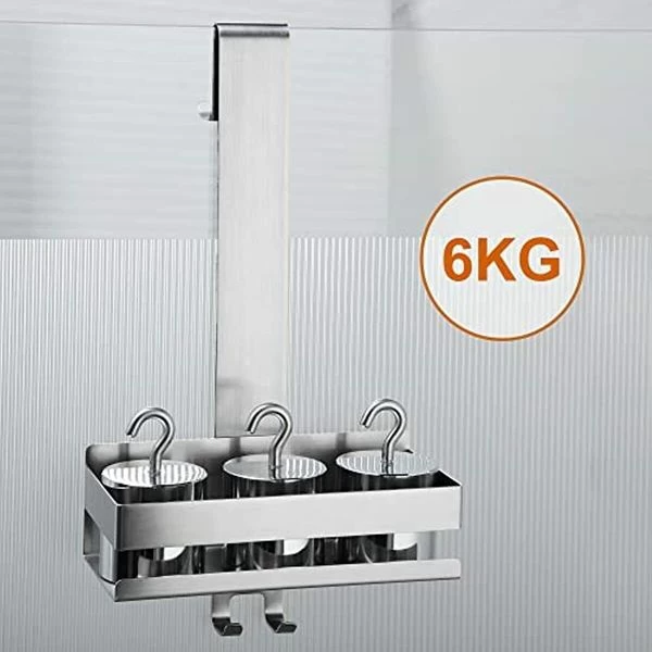 Cooeco Duschablage Zum Hängen - Edelstahl Duschkorb Zum Hängen Der Glas-Duscha 8 Cooeco Duschablage Zum Hängen - Edelstahl Duschkorb Zum Hängen Der Glas-Duscha – Bild 6