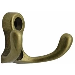 Kleiderhaken Antik, Wandhaken Altmessing, Garderobenhaken Vintage