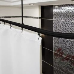 Duschvorhangschiene Barrierefrei Duschvorhangstange Inkl. Gleiter - 3 Farben Zur Wahl -Möbelhaus 572299363