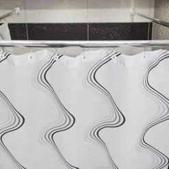 Duschvorhangschiene Barrierefrei Duschvorhangstange Inkl. Gleiter - 3 Farben Zur Wahl -Möbelhaus 572299369