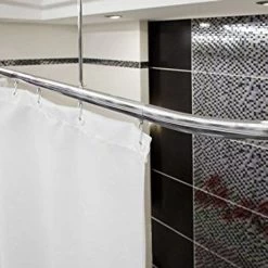 Duschvorhangschiene Barrierefrei Duschvorhangstange Inkl. Gleiter - 3 Farben Zur Wahl -Möbelhaus 572299395