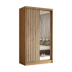 Kleiderschrank Mit Lamellen HELIX Loft Stil Garderobenschrank Schlafzimmer