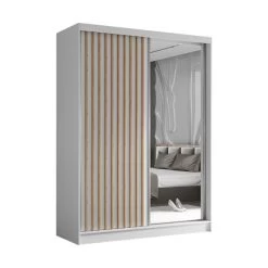 Kleiderschrank Mit Lamellen HELIX Loft Stil Garderobenschrank Schlafzimmer -Möbelhaus 572586959