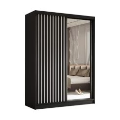 Kleiderschrank Mit Lamellen HELIX Loft Stil Garderobenschrank Schlafzimmer -Möbelhaus 572586962