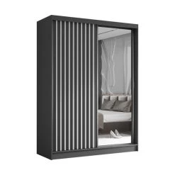 Kleiderschrank Mit Lamellen HELIX Loft Stil Garderobenschrank Schlafzimmer -Möbelhaus 572586966