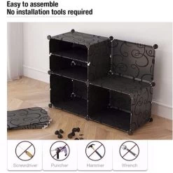 Schuhschrank Modular DIY Steckregal System Kunststoff Schuhablage, Garderobe Schuhregal 12 Fächer 10 Schuhschrank Modular DIY Steckregal System Kunststoff Schuhablage, Garderobe Schuhregal 12 Fächer -Möbelhaus 58069419 4