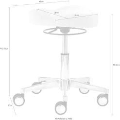 Mayer Sitzmöbel Drehhocker »1299«, (1 St.), Funktionsdrehhocker 1299 -Möbelhaus 5b971eeefd6213f9bad92c544e259223