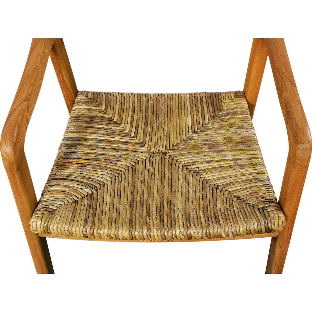SIT Esszimmerstuhl, Mit Rattan Sitzfläche, Armlehnstuhl In Geschwungener Form 6 SIT Esszimmerstuhl, Mit Rattan Sitzfläche, Armlehnstuhl In Geschwungener Form – Bild 4