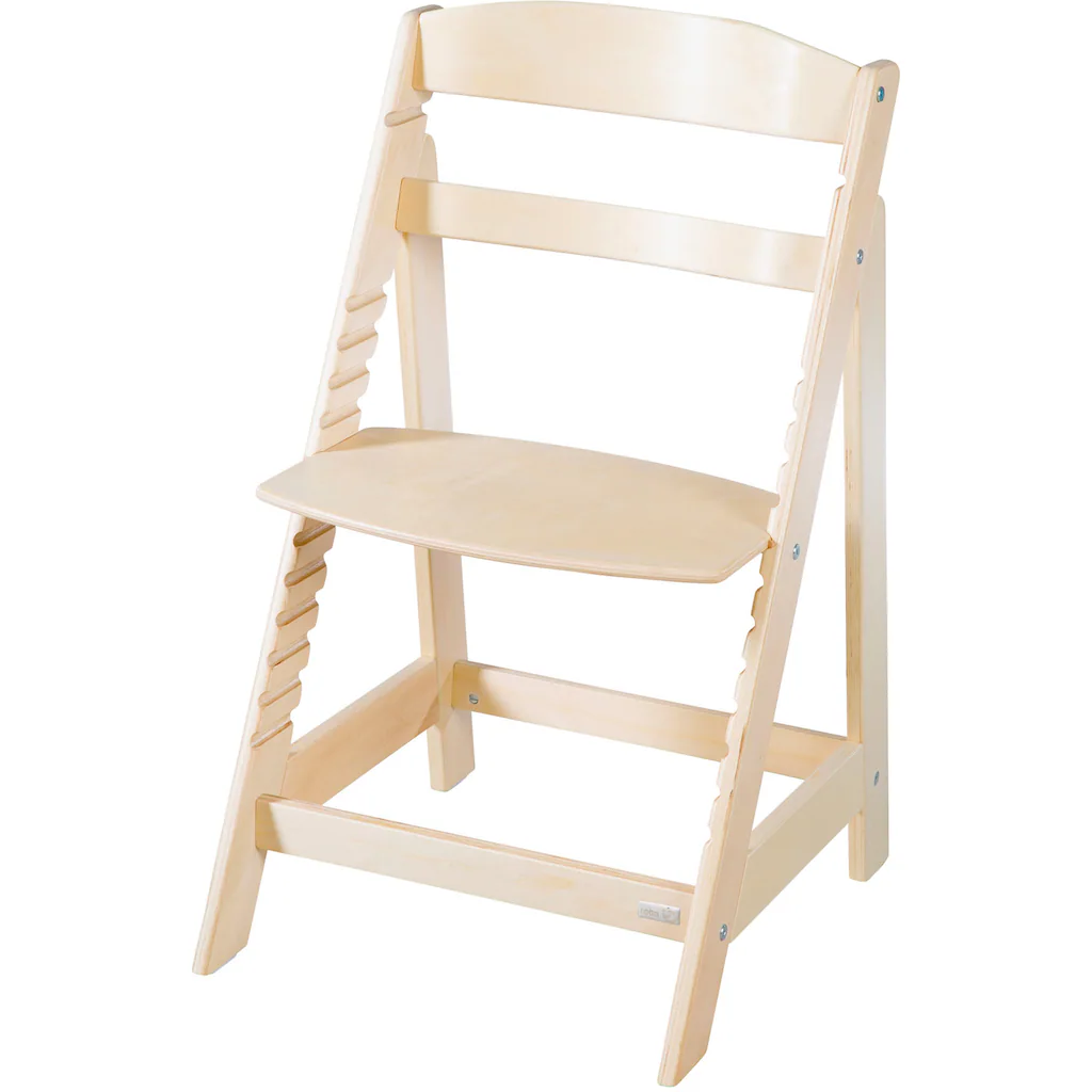 Roba® Hochstuhl »Born Up, Natur, Mit Neugeborenen-Aufsatz, Greyish Gesteppt«, (Set) 4 Roba® Hochstuhl »Born Up, Natur, Mit Neugeborenen-Aufsatz, Greyish Gesteppt«, (Set) – Bild 2