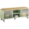 SoBuy FSR115-GR Schuhbank Mit Sitzfläche Und Schiebetüren Aus Glas Garderobenbank Sitzbank Mit Stauraum Dielenbank Schuhtruhe Sitzkommode Schuhregal Mit Sitzbank Schmal Grün BHT Ca.: 110x46x34cm 1 SoBuy FSR115-GR Schuhbank Mit Sitzfläche Und Schiebetüren Aus Glas Garderobenbank Sitzbank Mit Stauraum Dielenbank Schuhtruhe Sitzkommode Schuhregal Mit Sitzbank Schmal Grün BHT Ca.: 110x46x34cm -Möbelhaus 65750311 1