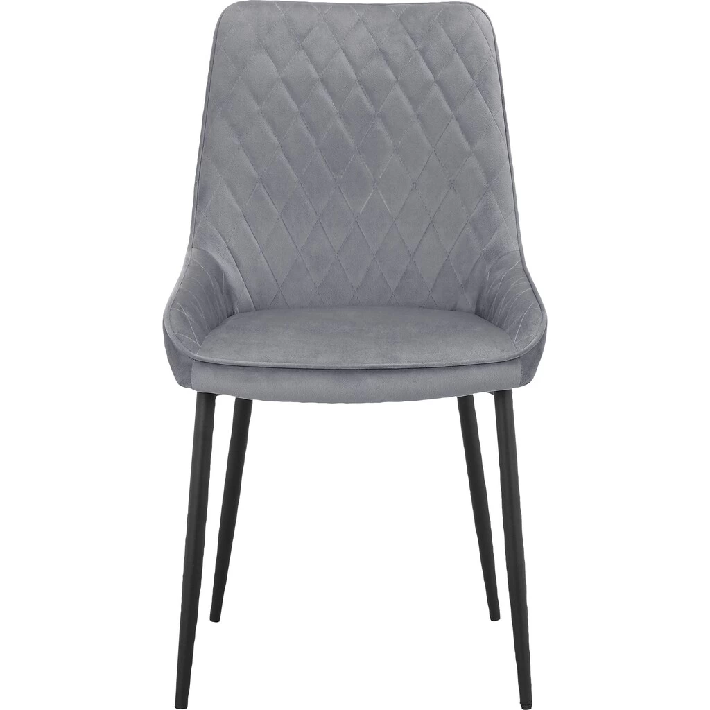 Leonique Esszimmerstuhl »Tournebu«, 2 St., Veloursstoff, Sitz Und Rücken Gepolstert, Velourstoff Mit Steppung, Sitzhöhe 45 Cm 5 Leonique Esszimmerstuhl »Tournebu«, 2 St., Veloursstoff, Sitz Und Rücken Gepolstert, Velourstoff Mit Steppung, Sitzhöhe 45 Cm – Bild 3