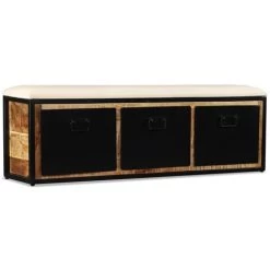 Aufbewahrungsbank 3 Schubladen Mangoholz Massiv 120x30x40 Cm VidaXL -Möbelhaus 7301504 4
