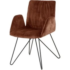 W.SCHILLIG Armlehnstuhl »Villeroy & Boch MATEO«, Velourgewebe S41