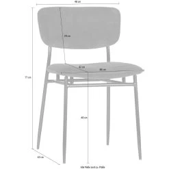 BePureHome Esszimmerstuhl »DANES«, 2 St., Struktur (100% Polyester)-Polyester -Möbelhaus 759f3eca1799a6c20558507cbadf5486