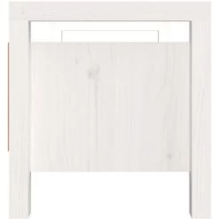 Flurbank Weiß 80x40x43 Cm Massivholz Kiefer VidaXL -Möbelhaus 78612350 5