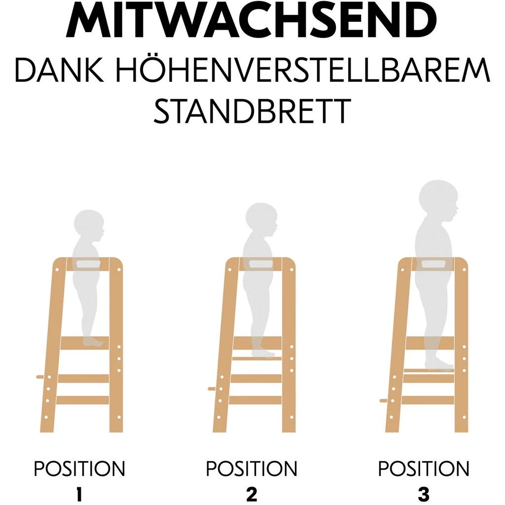 Hauck Stehhilfe »Lernturm Learn N Explore, Natural«, FSC® - Schützt Wald - Weltweit 7 Hauck Stehhilfe »Lernturm Learn N Explore, Natural«, FSC® - Schützt Wald - Weltweit – Bild 5