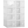 HOMCOM Schuhschrank Mit 8 Fächern, Modulares Design 25 X 35 X 19cm Kunststoff Transparent 2 HOMCOM Schuhschrank Mit 8 Fächern, Modulares Design 25 X 35 X 19cm Kunststoff Transparent -Möbelhaus 81246907 1