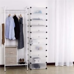 4331173cm 10 Lagen Kunststoffbrett PP Kunststoffschrank Zur Aufbewahrung Von Schuhen, Kleidung Oder Spielzeug Transparent Gefrostet 11 4331173cm 10 Lagen Kunststoffbrett PP Kunststoffschrank Zur Aufbewahrung Von Schuhen, Kleidung Oder Spielzeug Transparent Gefrostet -Möbelhaus 81835132 5