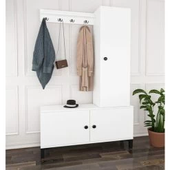 Wood House Gulf Garderobenschrank, Weiß