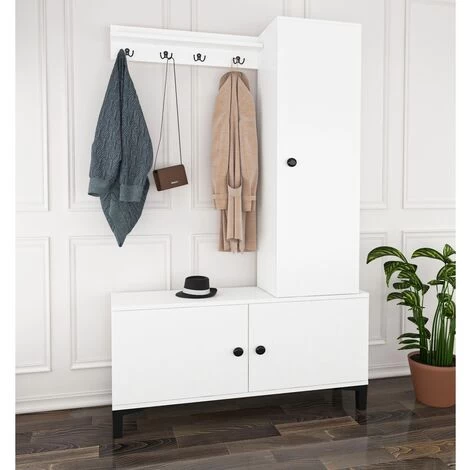Wood House Gulf Garderobenschrank, Weiß 3 Wood House Gulf Garderobenschrank, Weiß