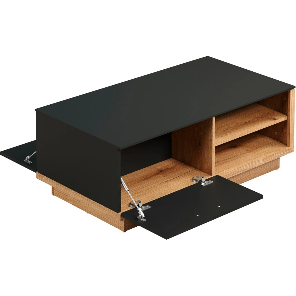 Trendteam Couchtisch »Synnax«, (1 St.), Ca. Maße (B/H/T): 110/42/60 Cm, Sofatisch Rechteckig, Eiche/schwarz 6 Trendteam Couchtisch »Synnax«, (1 St.), Ca. Maße (B/H/T): 110/42/60 Cm, Sofatisch Rechteckig, Eiche/schwarz – Bild 4