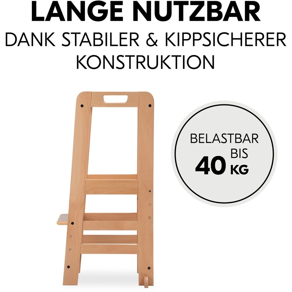 Hauck Stehhilfe »Lernturm Learn N Explore, Natural«, FSC® - Schützt Wald - Weltweit 8 Hauck Stehhilfe »Lernturm Learn N Explore, Natural«, FSC® - Schützt Wald - Weltweit – Bild 6