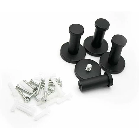 4 Stück Schwarze Runde Wandhaken, 53 Mm Wandhaken Aus Edelstahl, Geeignet Zum Aufhängen Von Gegenständen In Küche, Bad Und Hauptschlafzimmer 3 4 Stück Schwarze Runde Wandhaken, 53 Mm Wandhaken Aus Edelstahl, Geeignet Zum Aufhängen Von Gegenständen In Küche, Bad Und Hauptschlafzimmer