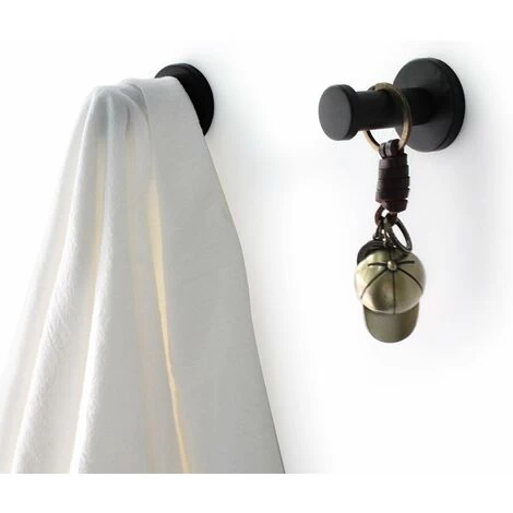 4 Stück Schwarze Runde Wandhaken, 53 Mm Wandhaken Aus Edelstahl, Geeignet Zum Aufhängen Von Gegenständen In Küche, Bad Und Hauptschlafzimmer 4 4 Stück Schwarze Runde Wandhaken, 53 Mm Wandhaken Aus Edelstahl, Geeignet Zum Aufhängen Von Gegenständen In Küche, Bad Und Hauptschlafzimmer – Bild 2