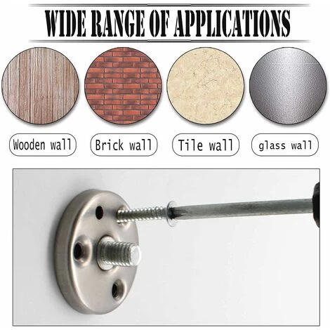 4 Stück Schwarze Runde Wandhaken, 53 Mm Wandhaken Aus Edelstahl, Geeignet Zum Aufhängen Von Gegenständen In Küche, Bad Und Hauptschlafzimmer 6 4 Stück Schwarze Runde Wandhaken, 53 Mm Wandhaken Aus Edelstahl, Geeignet Zum Aufhängen Von Gegenständen In Küche, Bad Und Hauptschlafzimmer – Bild 4