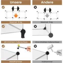 COSTWAY DIY Würfelregal Mit 16 Fächern, Regalsystem Stapelbar, Steckregal Schuhregal Für Wohnzimmer, Schlafzimmer -Möbelhaus 86108190 3