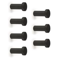 Emuca Wellington Wandaufhänger, Schwarz, Zamak, 1 Los Von 7 Einheiten