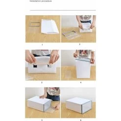 HIASDFLS 8 Stück Stapelbarer Schuhkarton, Damen Herren Durchsichtiger Kunststoff Schuhaufbewahrungsbox Groß Mit Durchsichtiger Tür (WEISS) HIASDFLS -Möbelhaus 89416942 3