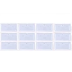 HIASDFLS Set Mit 12 Stapelbaren Schuhkartons Aus Durchsichtigem Kunststoff Mit Deckel HIASDFLS