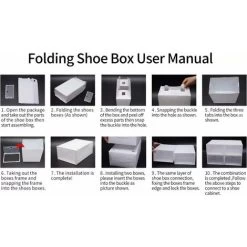 HIASDFLS Set Mit 12 Stapelbaren Schuhkartons Aus Durchsichtigem Kunststoff Mit Deckel HIASDFLS -Möbelhaus 89417039 4