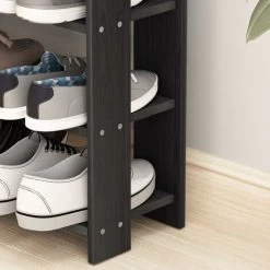 Soges 5 TIERS SHOW ROKS Holzschuh Lagerregalschuhe Organisatoren 29,5-Zoll-Schuhe Racks Für Den Eingang, Mit Flip Top-Lager -Möbelhaus 91120036 5