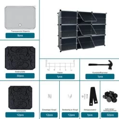 AUFUN DIY Schuhregal Mit 18 Stapelbaren Schuhschrank 6 Stufiger Für Schrank Flur Schlafzimmer Eingang(122x32x93cm) 9 AUFUN DIY Schuhregal Mit 18 Stapelbaren Schuhschrank 6 Stufiger Für Schrank Flur Schlafzimmer Eingang(122x32x93cm) -Möbelhaus 92323300 3