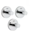Grohe Set Mit 3 Wandhaken Mit Unsichtbarer Befestigung (40364001) 1 Grohe Set Mit 3 Wandhaken Mit Unsichtbarer Befestigung (40364001) -Möbelhaus 92483792 1