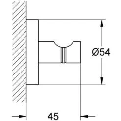 Grohe Set Mit 3 Wandhaken Mit Unsichtbarer Befestigung (40364001) -Möbelhaus 92483792 3